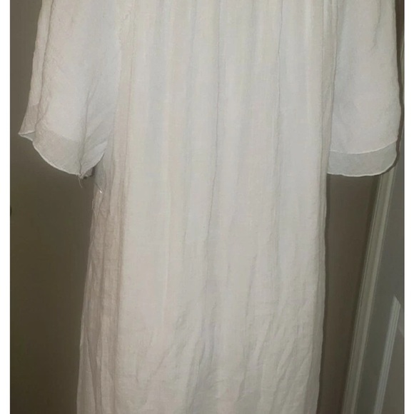 Mlle Gabrielle Boho Chic Maxi White Dress Size 2X - Picture 4 of 5